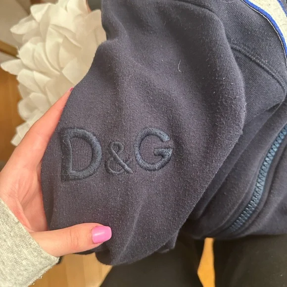 D&G Navy Zip-Up Jacket - Picture 5 of 5